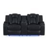 CarloPowerMotionLoveseatwithPowerHeadrestConsoleandLEDinPebbleBlack_Front.jpg