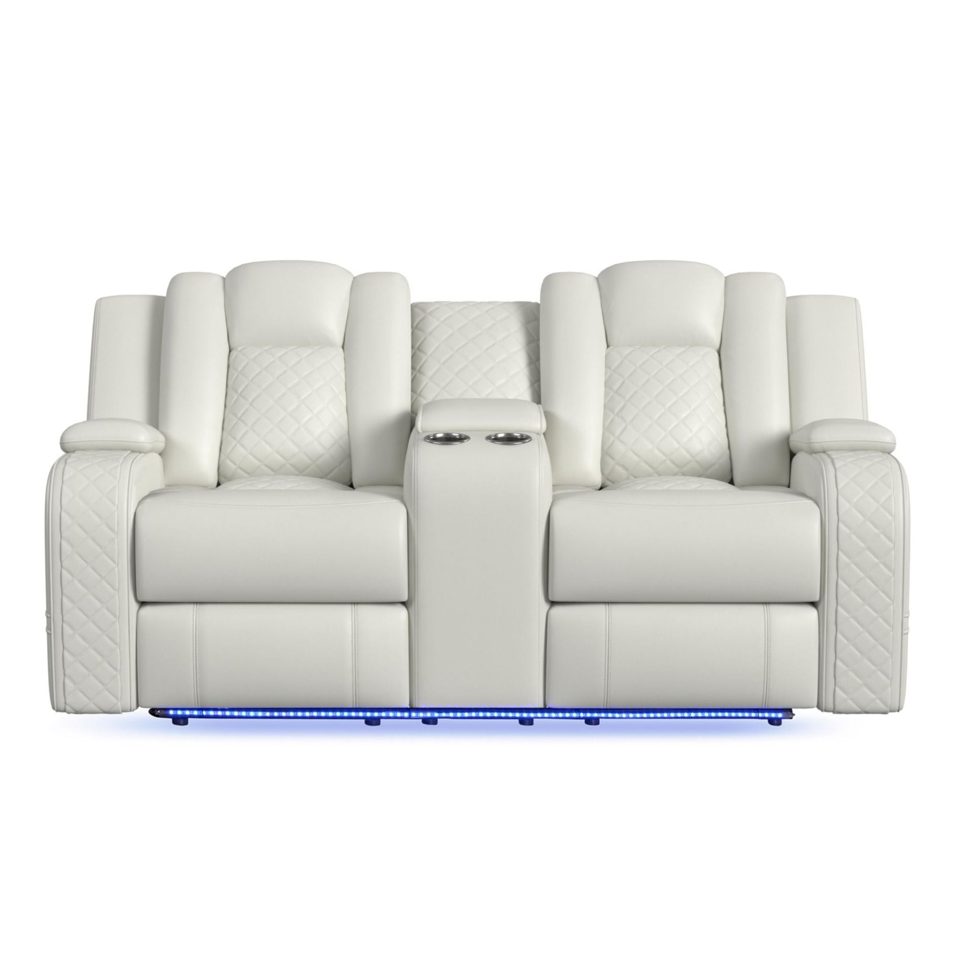 Carlo Pebble Oyster Power Motion Loveseat | U-8900-8205-285PP