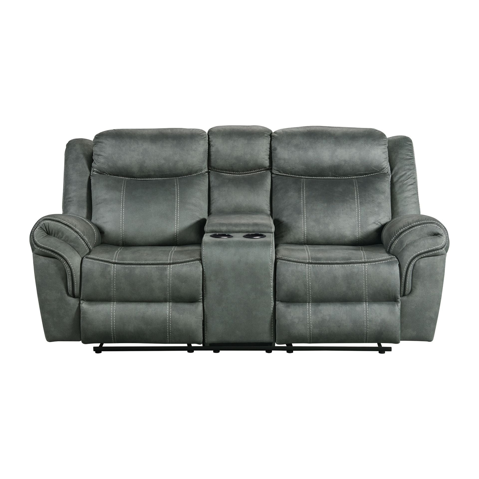 Relax in the Stallion Gray Cuddler Power Recliner | AFW.com