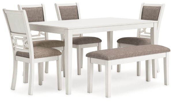 Erinberg 6 Piece Dining Table with Bench
