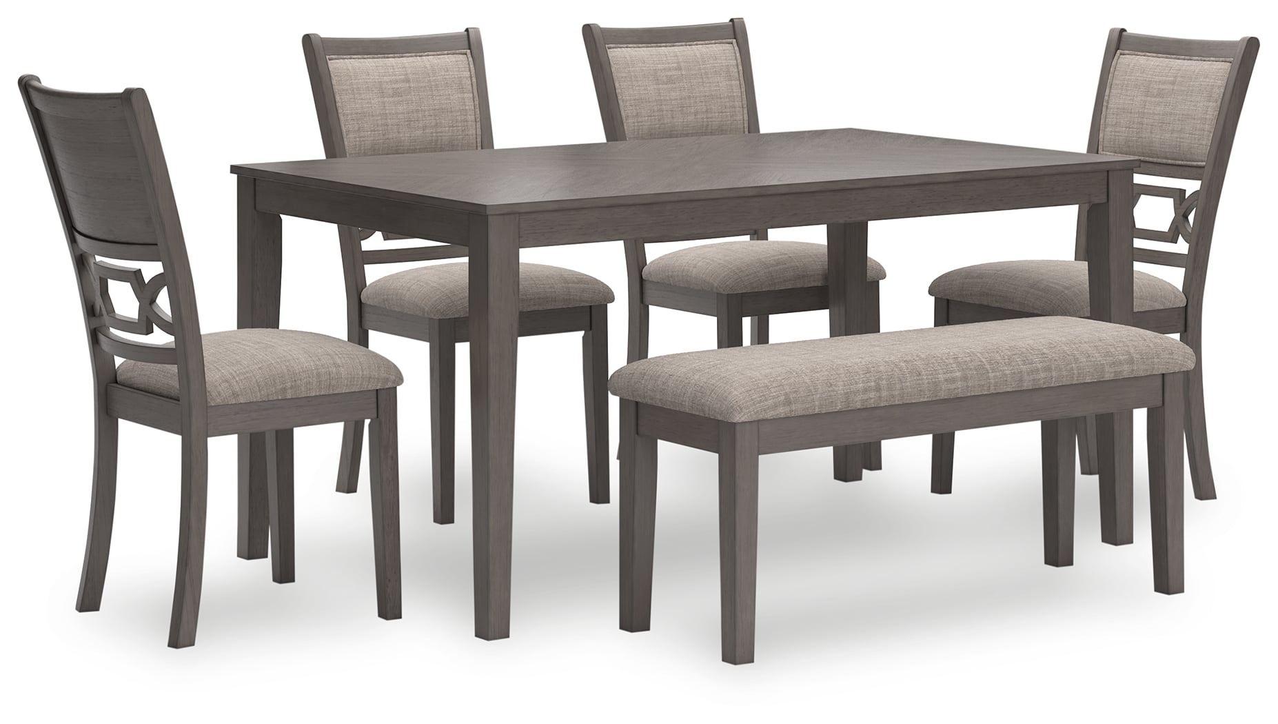 Bennox 6 Piece Dining Table with Bench