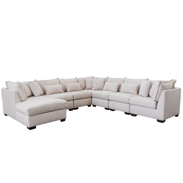 Haven 7 Piece Sectional with LAF Chaise
