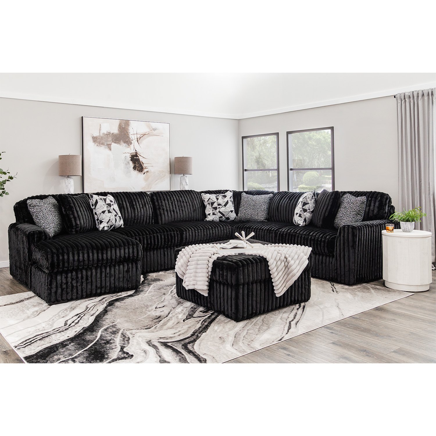 Onyx 4PC Sectional w/LAF Chaise - Ashley Furniture | AFW.com