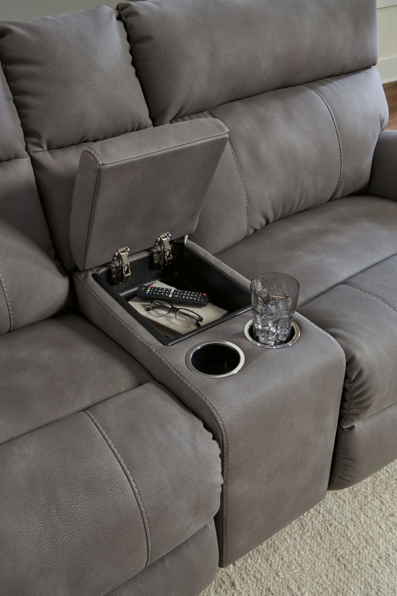 Next-Gen DuraPella Gray 6-Piece Power Reclining Sectional - Ashley