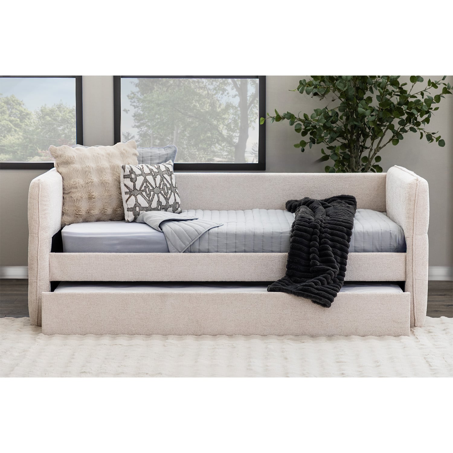 Lourdes Beige Daybed | 5323OT-ARM/-BACK | Crown Mark | AFW.com