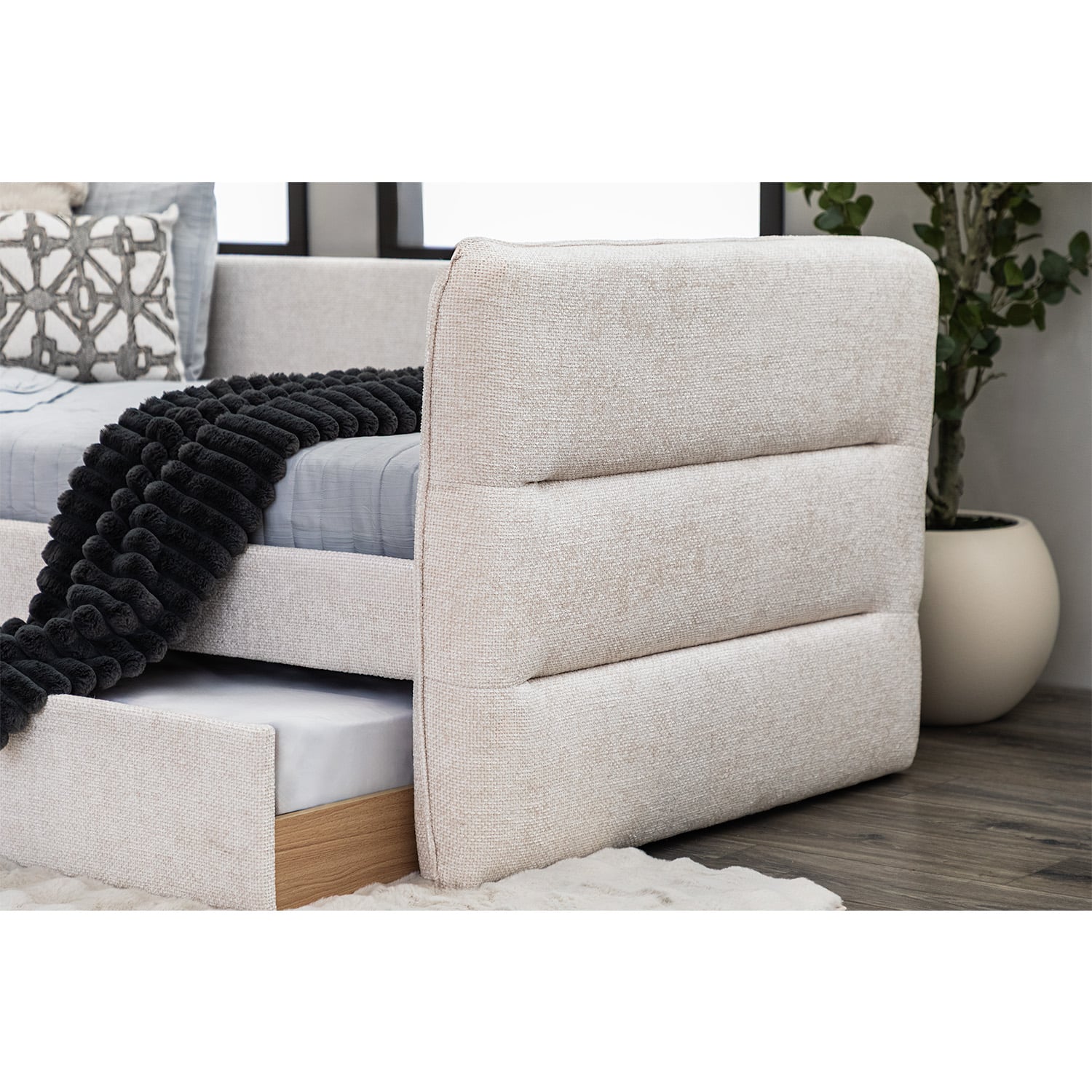 Lourdes Beige Daybed | 5323OT-ARM/-BACK | Crown Mark | AFW.com