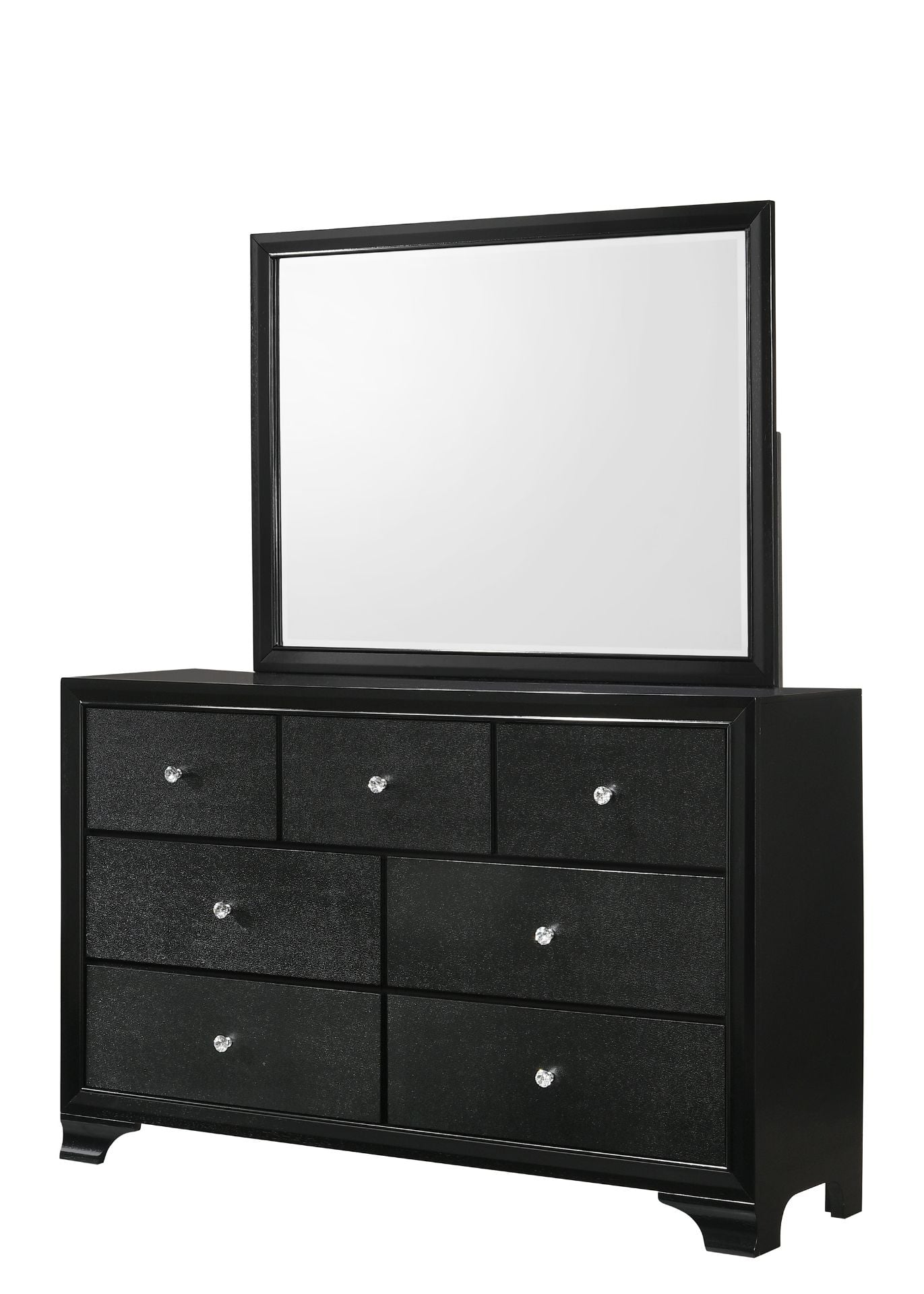 princess polly baby blue dress Glamour Lacquer Dresser & Mirror Black SB809 main image 0