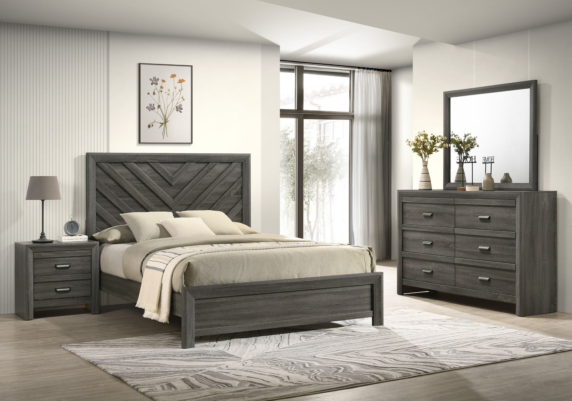 Valor Gray Dresser | B9335-1 | Crown Mark | AFW.com