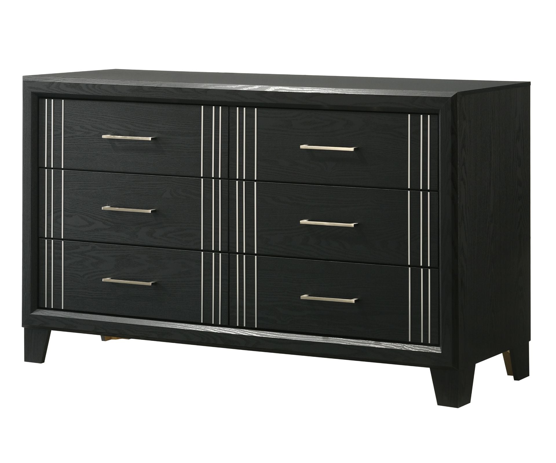 Black Isabella 7-Drawer Dresser Cabinet NL3001-CAB Nero Lupo  NL3701-DSRCABIN | AFW.com