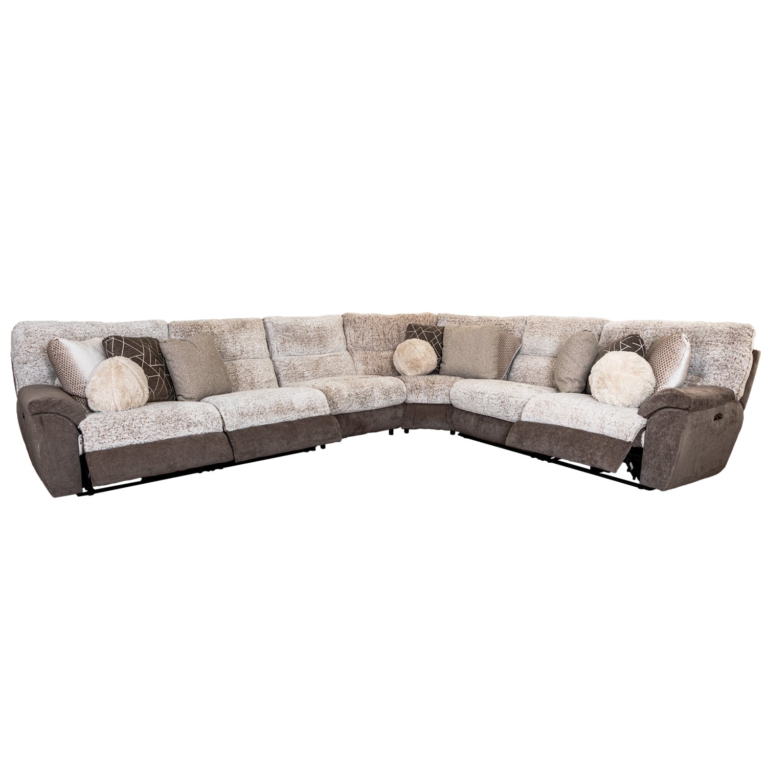 Rendezvous 6PC Dual Power Recline Sectional - Jackson Furniture