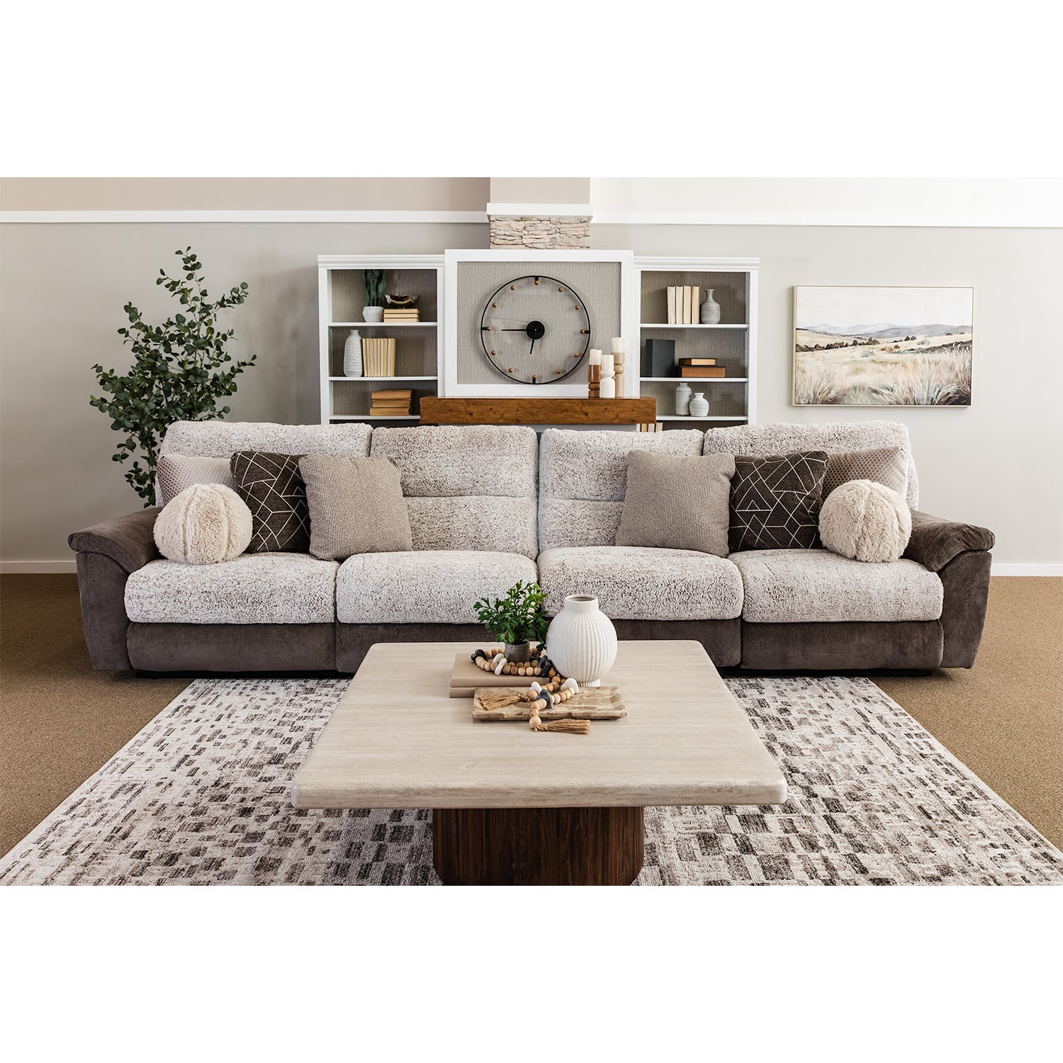 Rendezvous Dual Power 4PC Sofa Sectional - Jackson Furniture