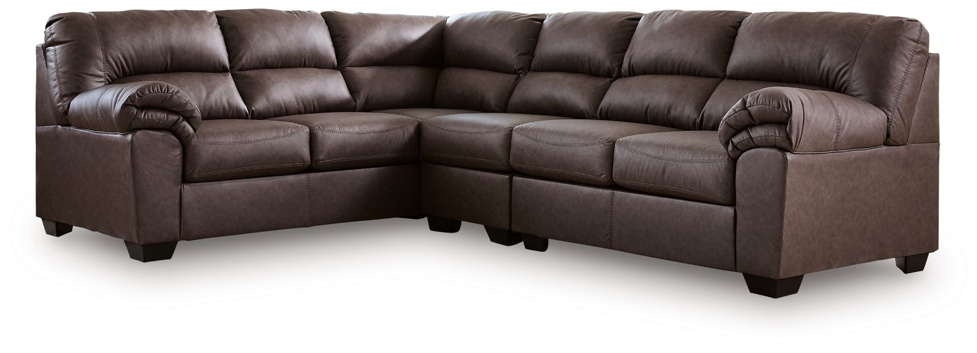 Nantahala Coffee 7 Piece Reclining Sectional with LAF Chaise TT
