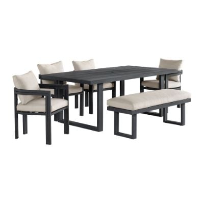 Playa6PCStandardHeightDiningSetInBlackTableFourChairsAndBench_GroupSilo.jpg