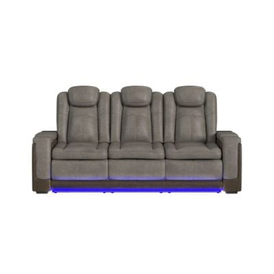 LantanaPowerMotionSofawPowerHeadrest_LED_DDT_ReadingLightandPWSinRockyGreyBrown_Front.jpg