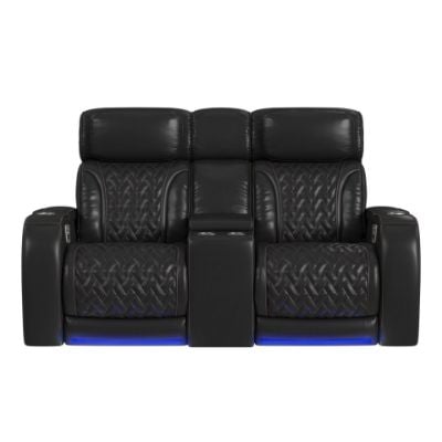 PrimeTimeP3LoveseatwLEDwirelessChargerPocketandConsoleinJettBlackwRedStitching_Front.jpg