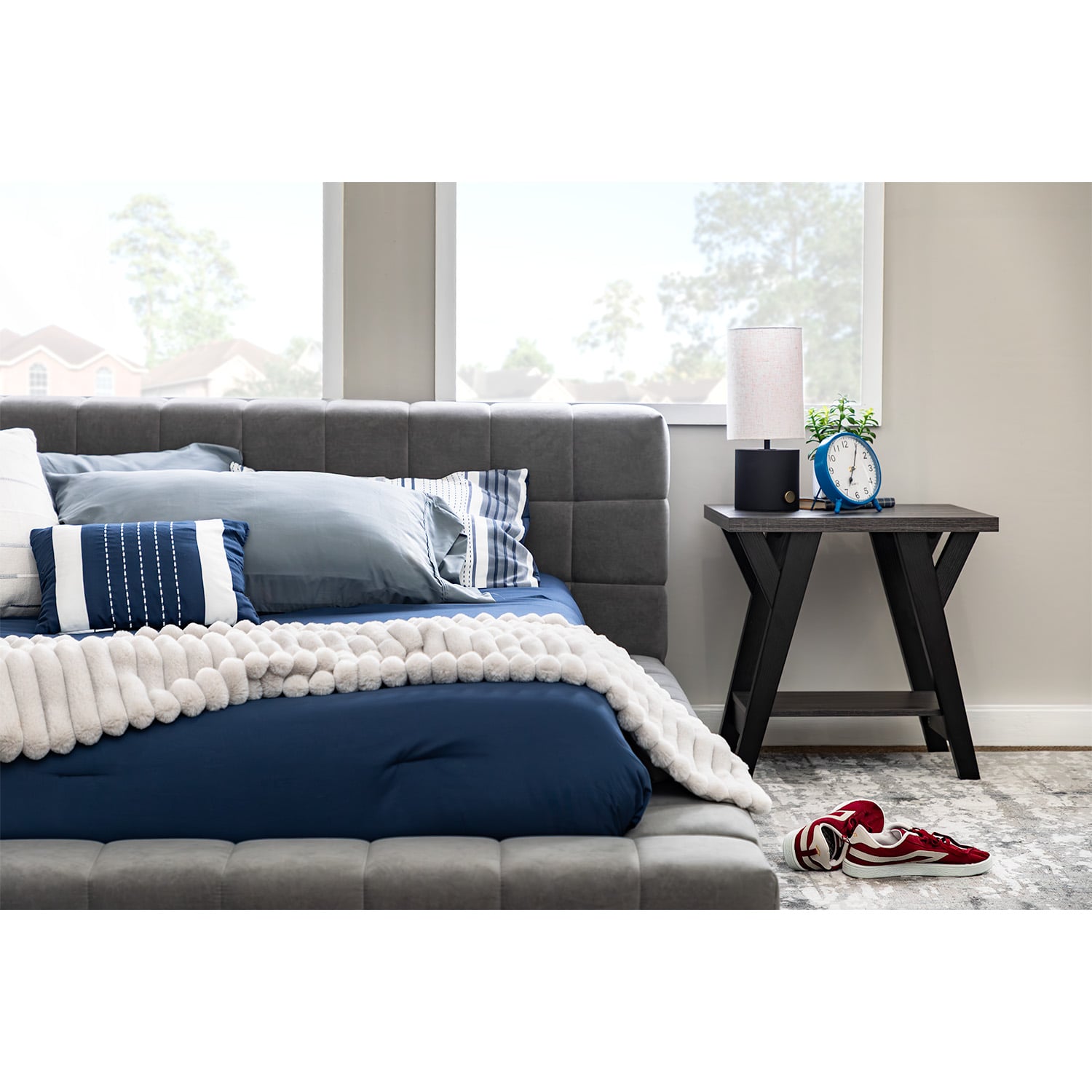 Cove Full Gray Corner Bed | ZCOV-7901/-7902 | Legends Home | AFW.com