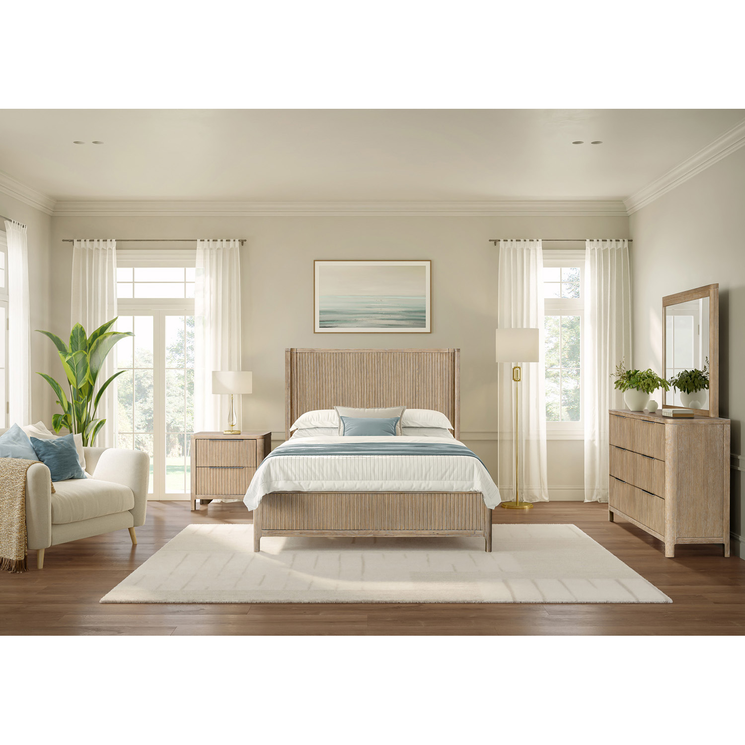 Newlin King Bed | 2852-29H/-22F/-21R | Holland House Furniture