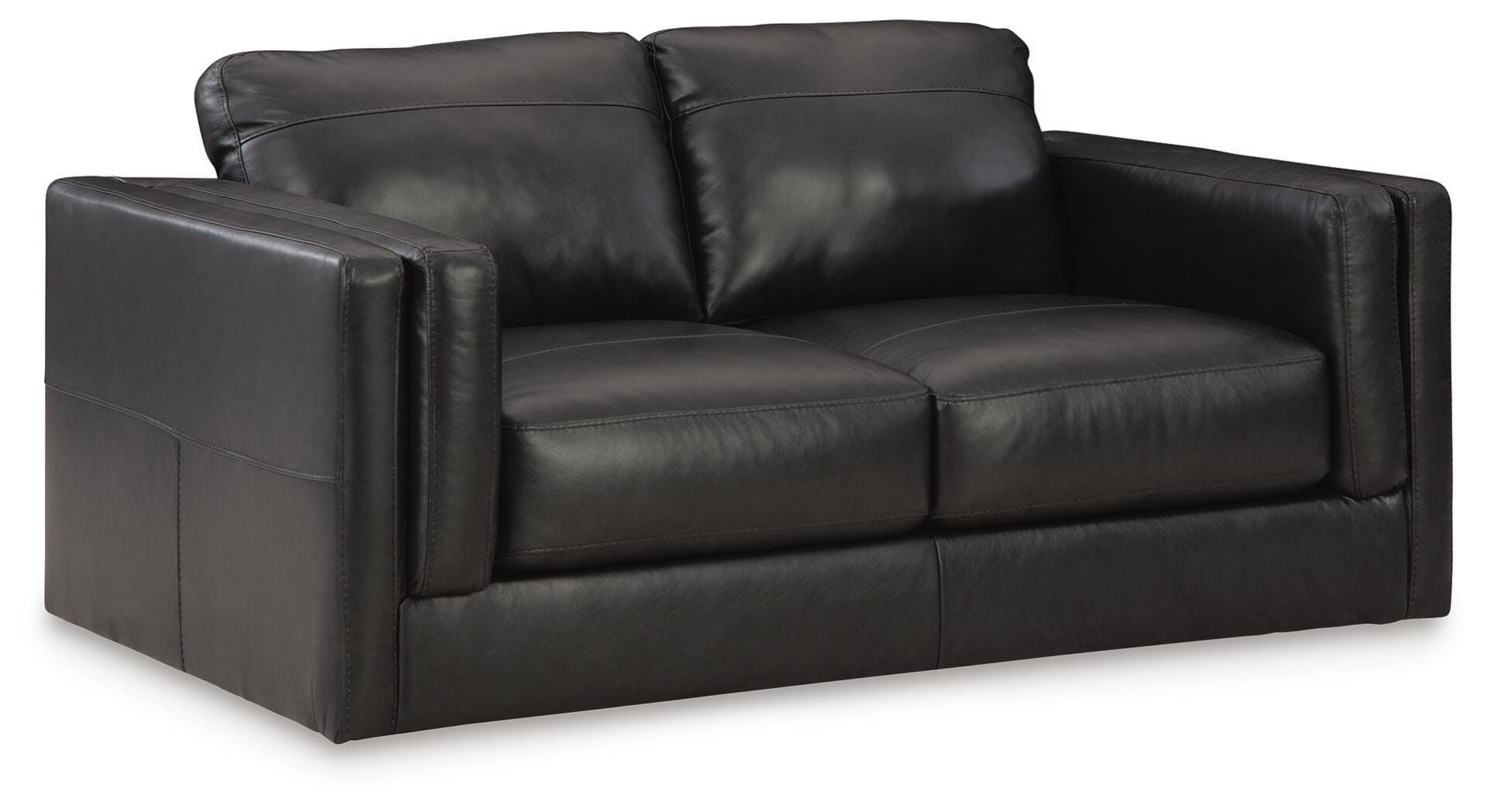 Amiata Onyx Leather Sofa | 0DD-574S | AFW.com