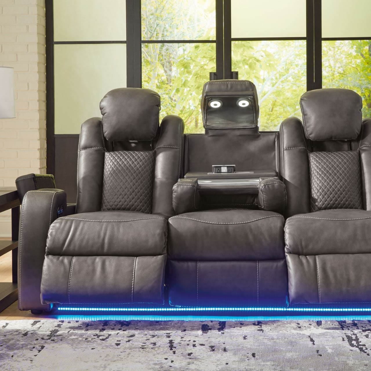 Fyne-Dyme Power Reclining Sofa, Shadow