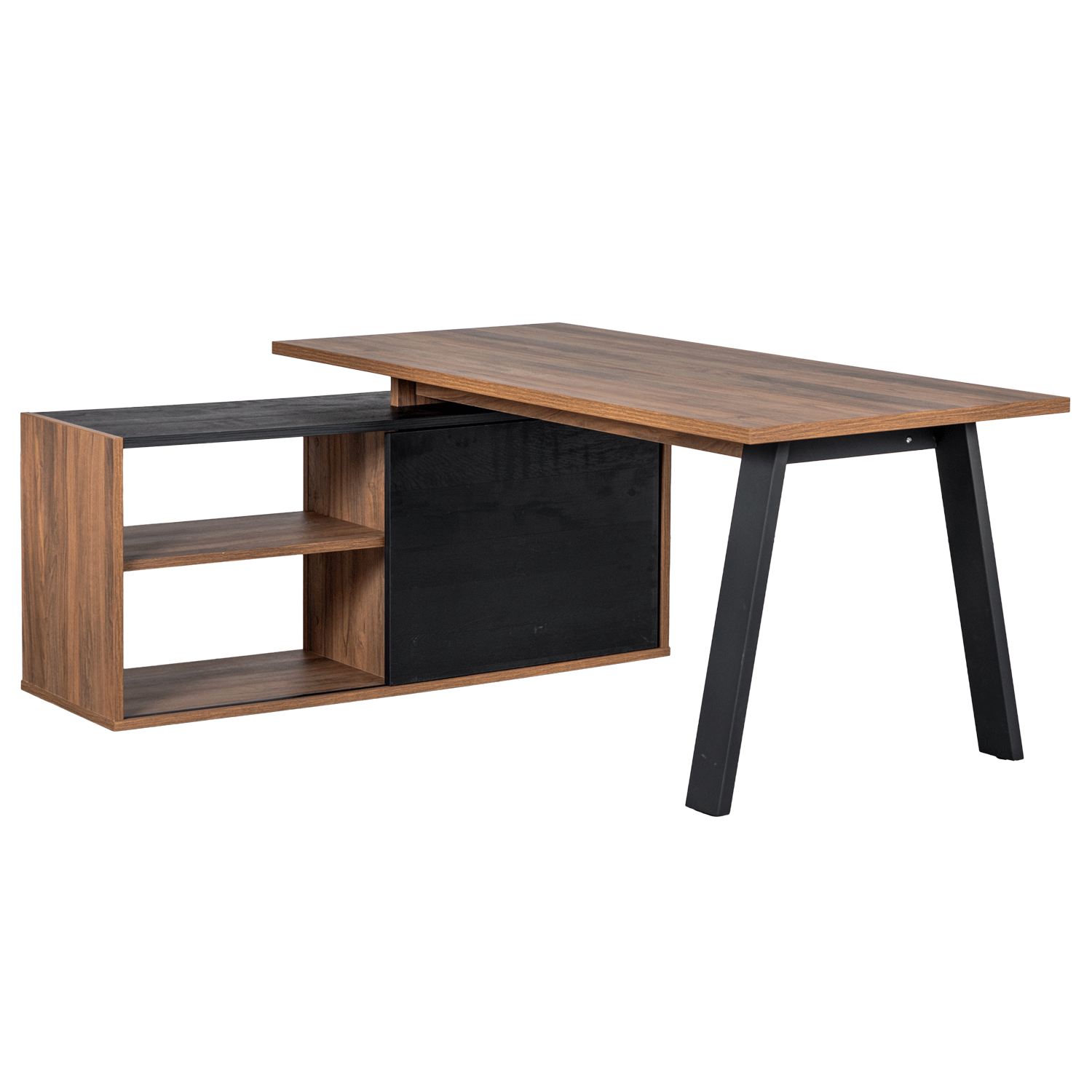 Dixon City L-Desk in Oak | 432896 | Sauder Woodworking | AFW.com