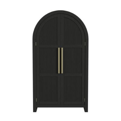 RidgemontLargeBookcaseinBlackwGrain_Front.jpg