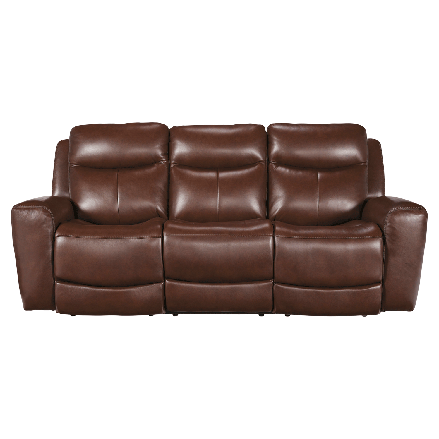 Healy Pier Zero Gravity Power Recline Leather Console Loveseat