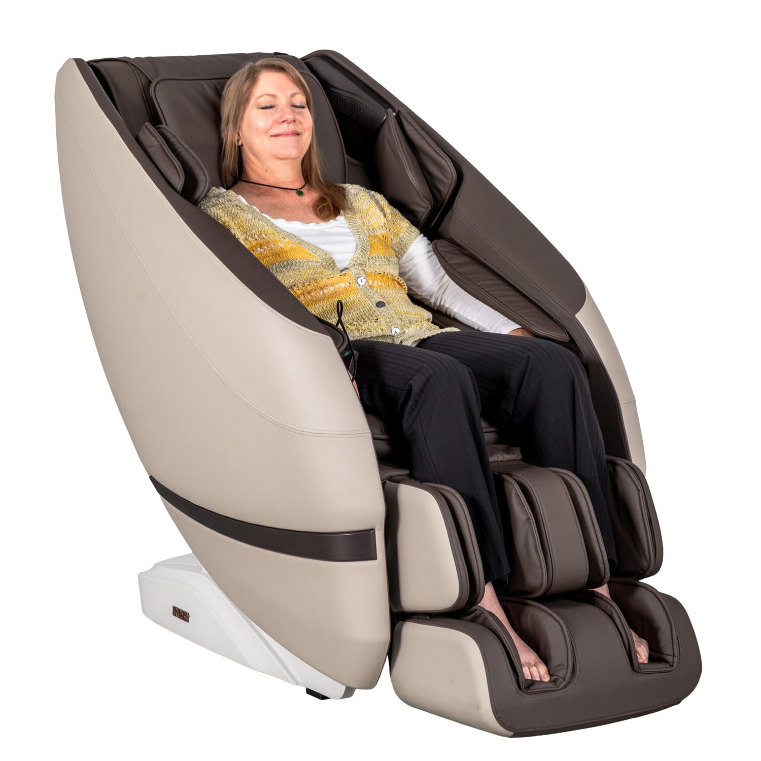 Relax in the Zero Gravity Cream 2D Massage Chair | AFW.com