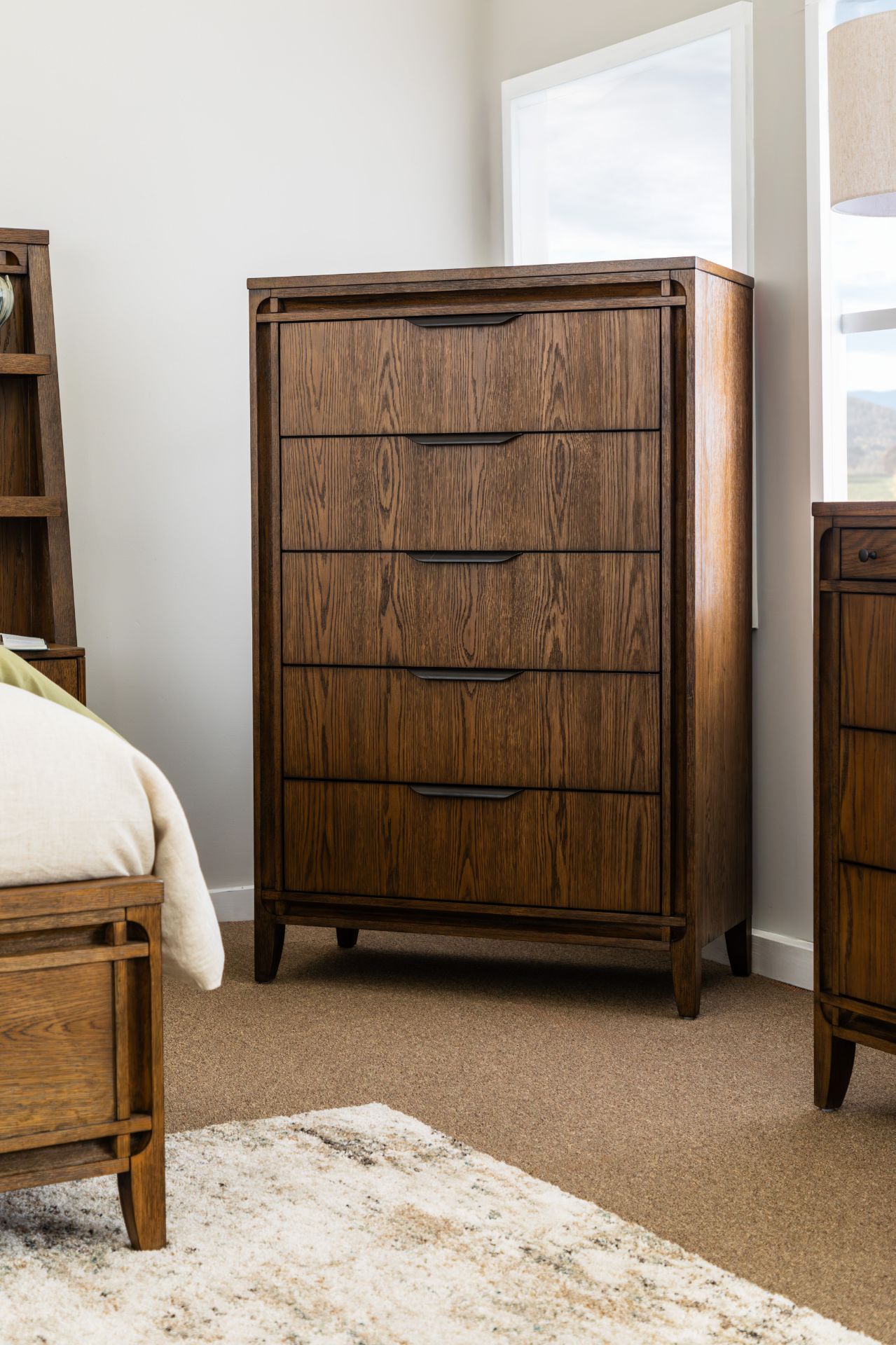 Daxton Brown 5 Drawer Chest | 2180-785 | Hillsdale Furniture | AFW.com