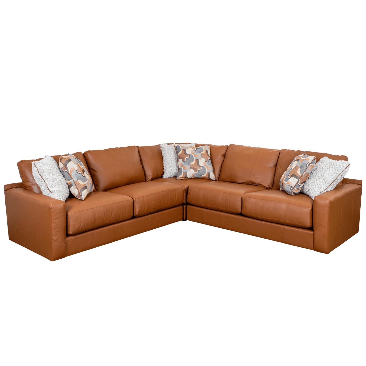 Minori Leather 3PC Sectional - Jackson Furniture / Catnapper | AFW.com