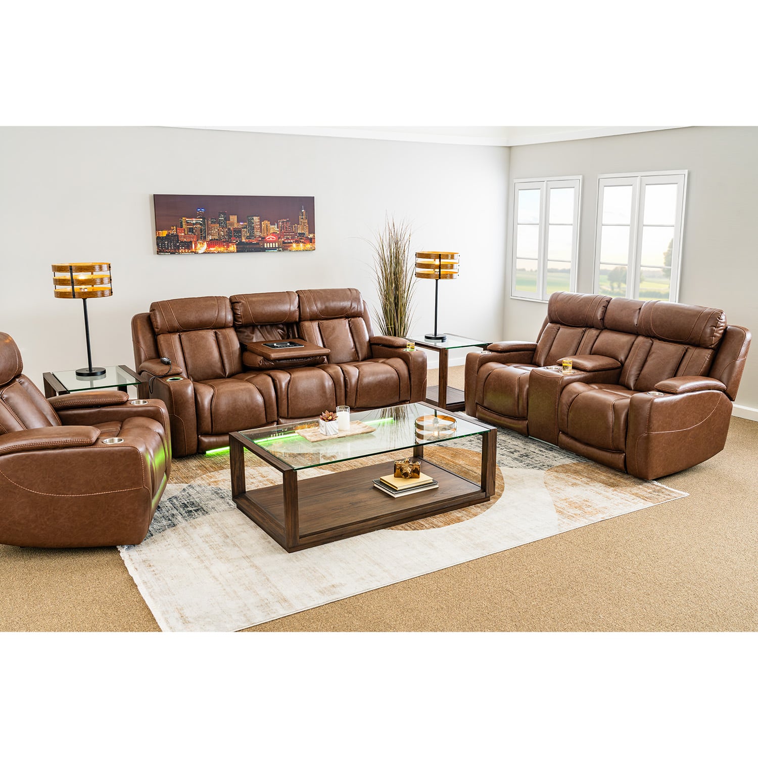 Phantom Triple Power Zero Gravity Reclining Sofa - Elements