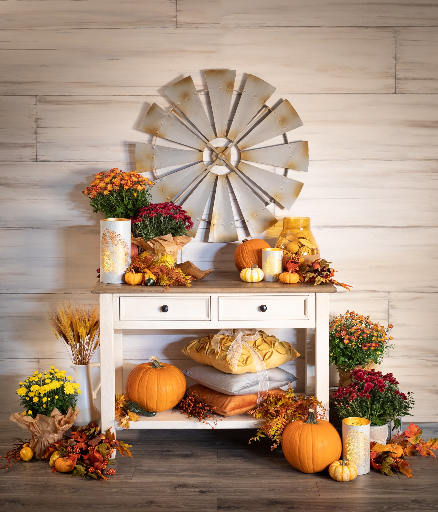 Fall console table