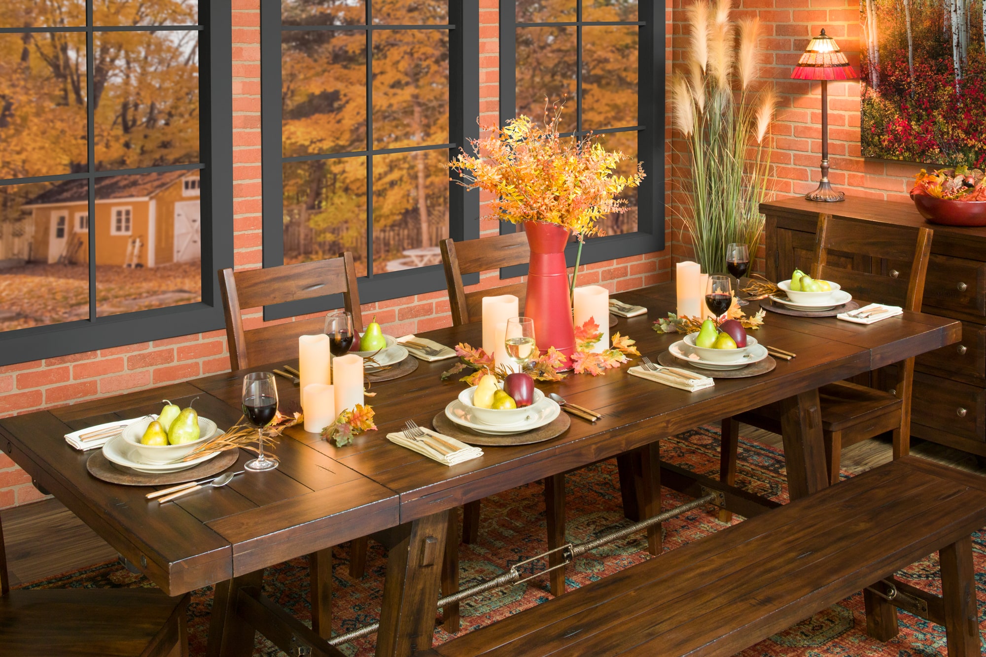Fall dining table