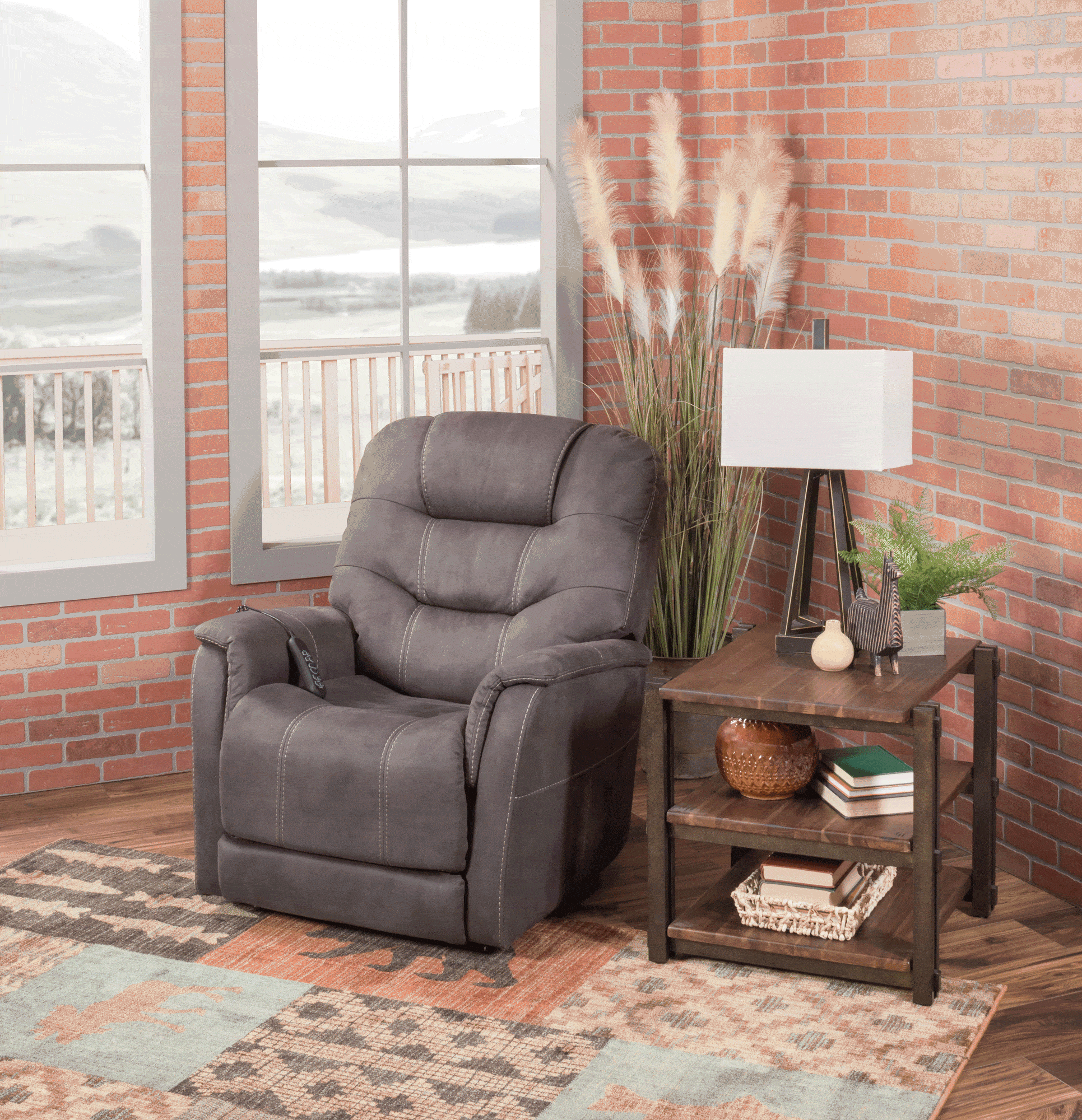 Ballister Power Lift Recliner with Adjustable Headrest by Ashley Furniture